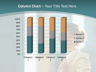 Smiling Caucasian Happiness PowerPoint Template