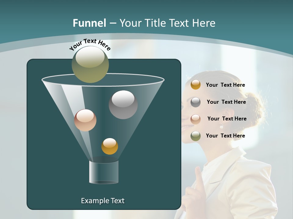 Smiling Caucasian Happiness PowerPoint Template