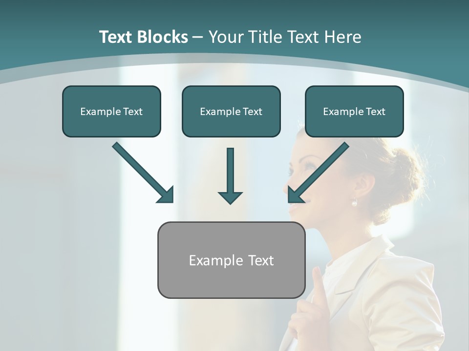 Smiling Caucasian Happiness PowerPoint Template