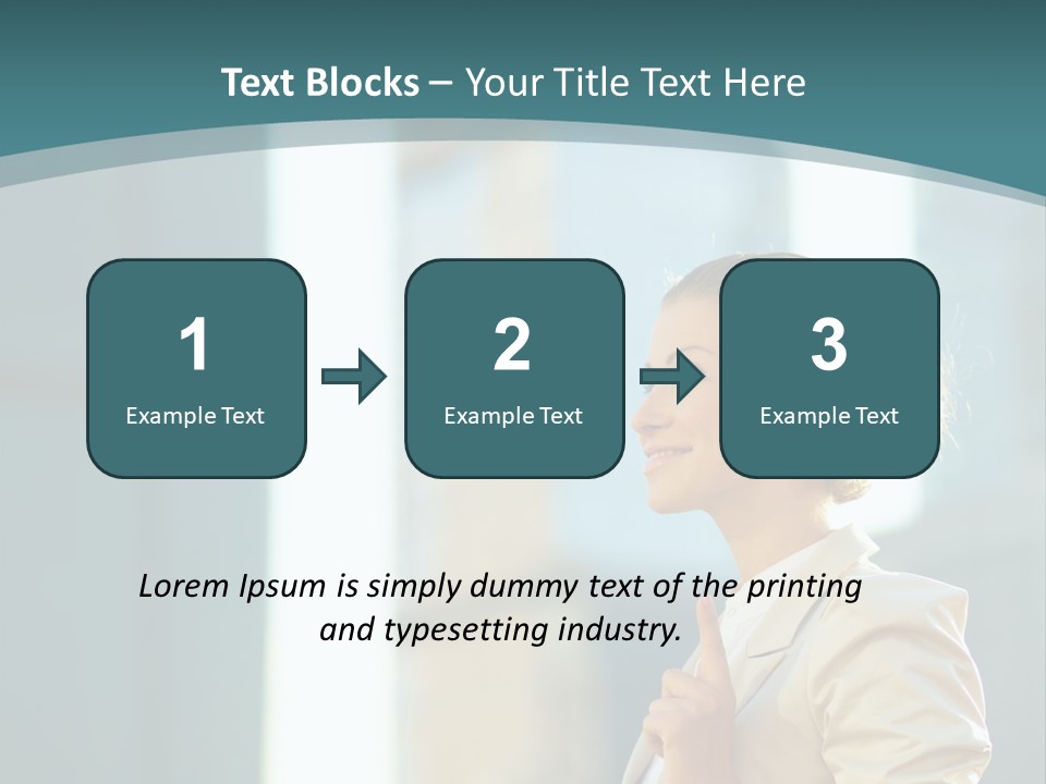 Smiling Caucasian Happiness PowerPoint Template