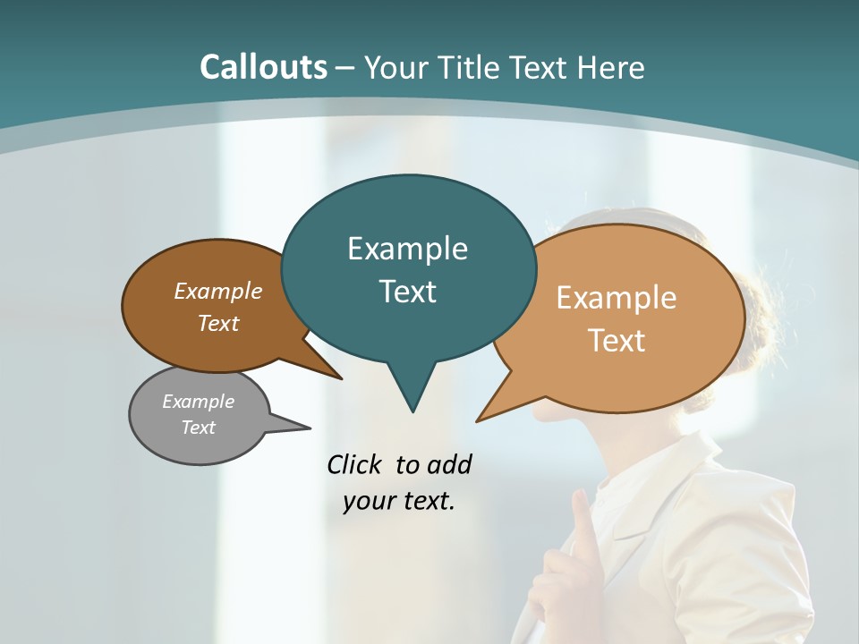 Smiling Caucasian Happiness PowerPoint Template