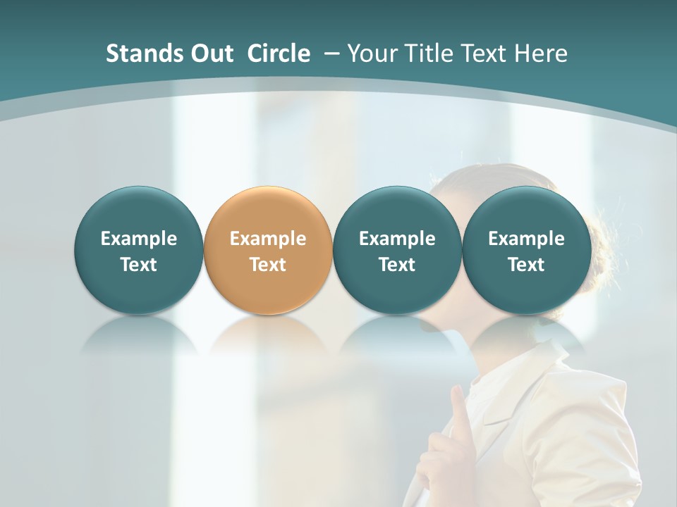 Smiling Caucasian Happiness PowerPoint Template