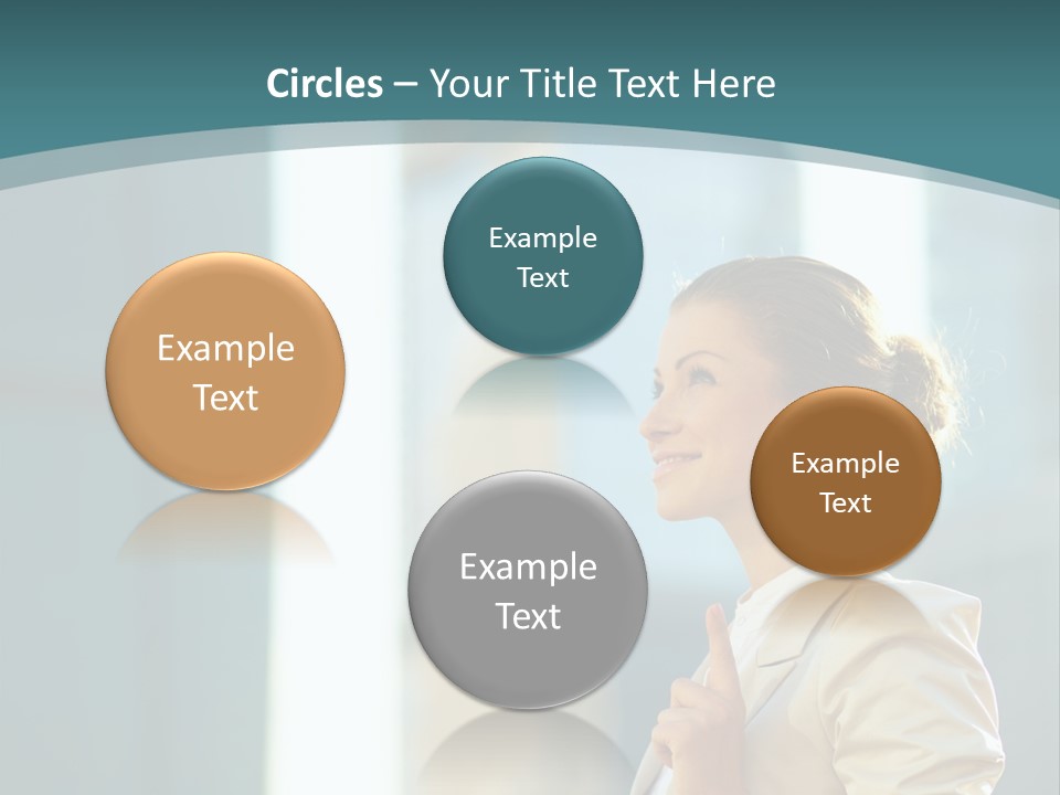 Smiling Caucasian Happiness PowerPoint Template