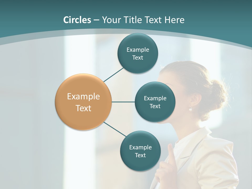 Smiling Caucasian Happiness PowerPoint Template