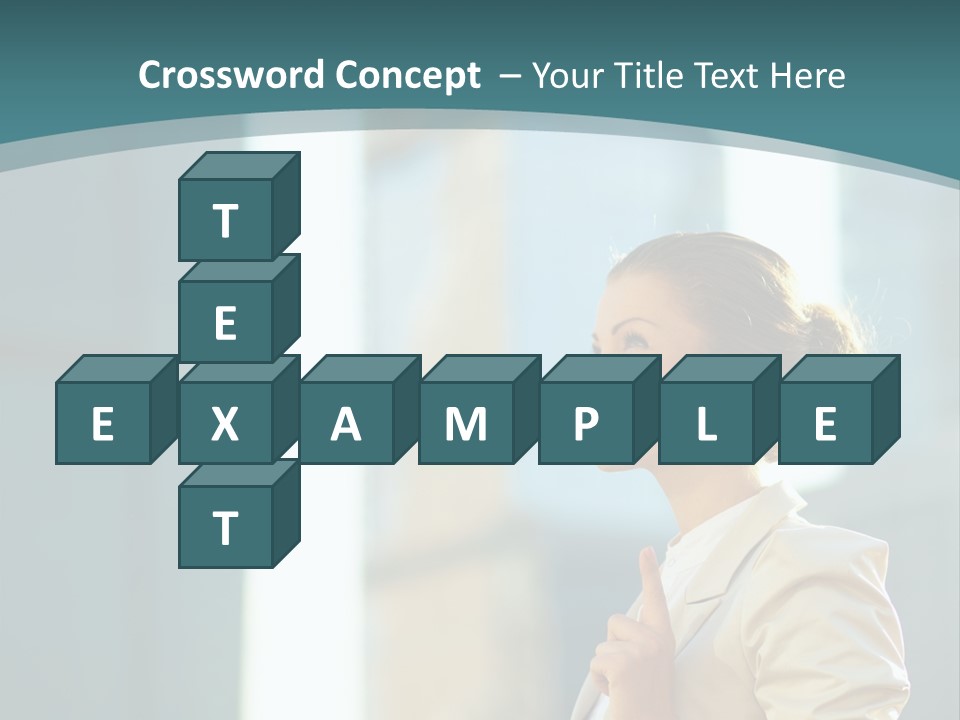 Smiling Caucasian Happiness PowerPoint Template