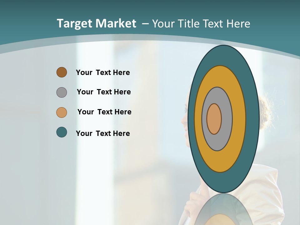 Smiling Caucasian Happiness PowerPoint Template