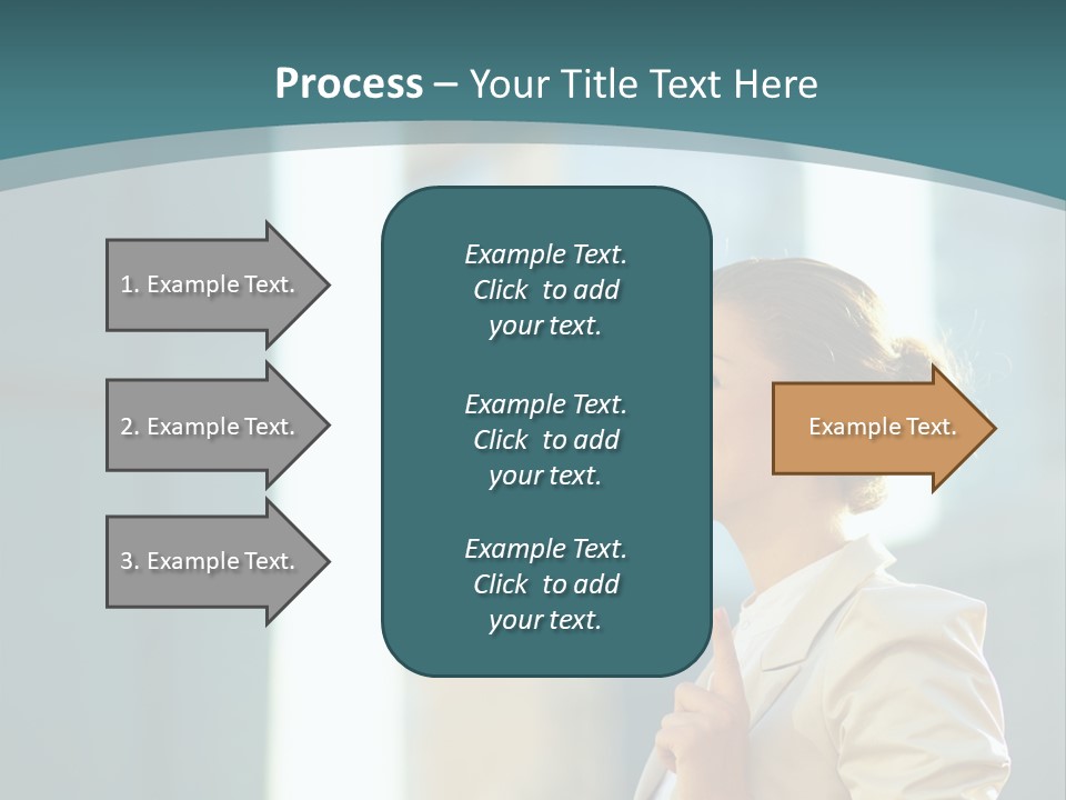 Smiling Caucasian Happiness PowerPoint Template
