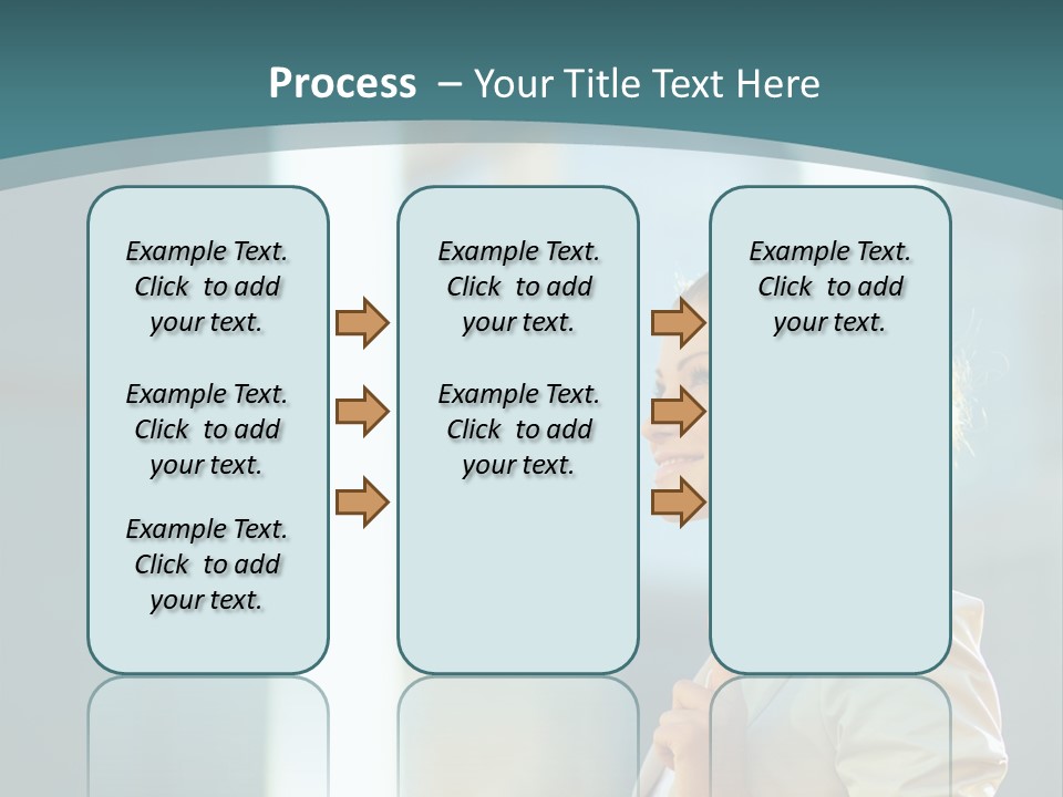 Smiling Caucasian Happiness PowerPoint Template