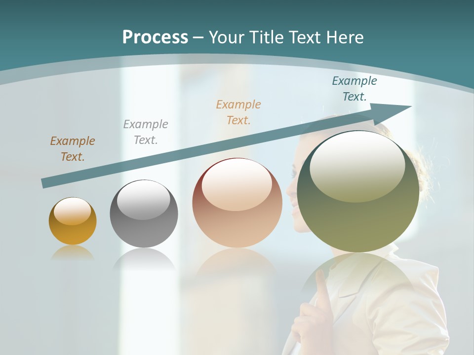 Smiling Caucasian Happiness PowerPoint Template