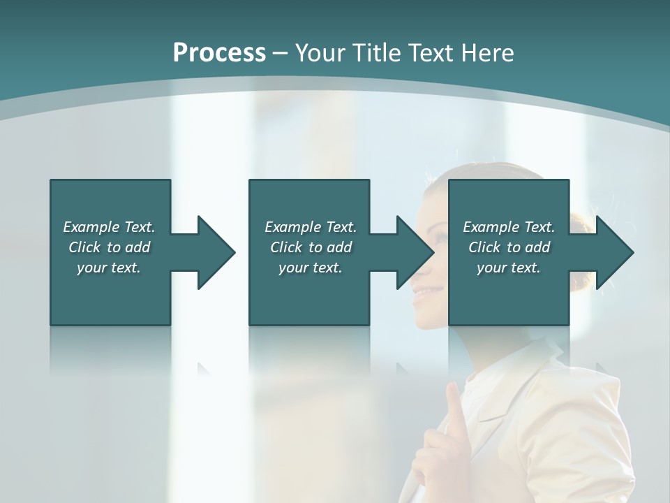 Smiling Caucasian Happiness PowerPoint Template