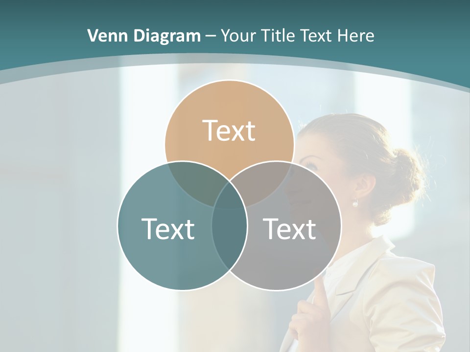 Smiling Caucasian Happiness PowerPoint Template