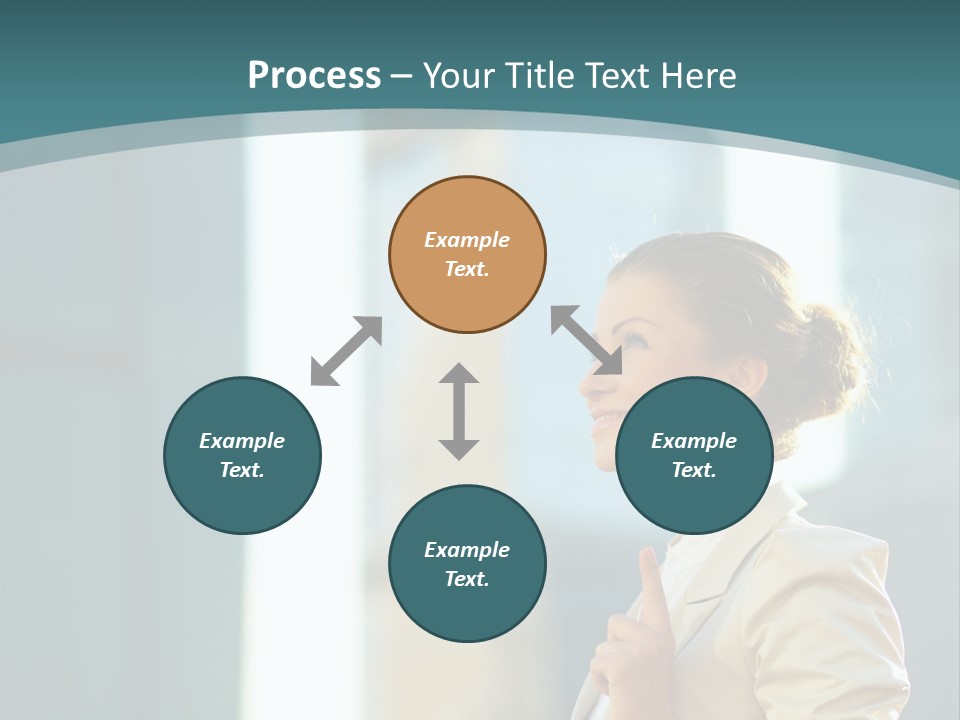 Smiling Caucasian Happiness PowerPoint Template