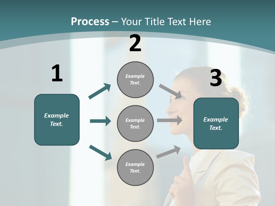 Smiling Caucasian Happiness PowerPoint Template