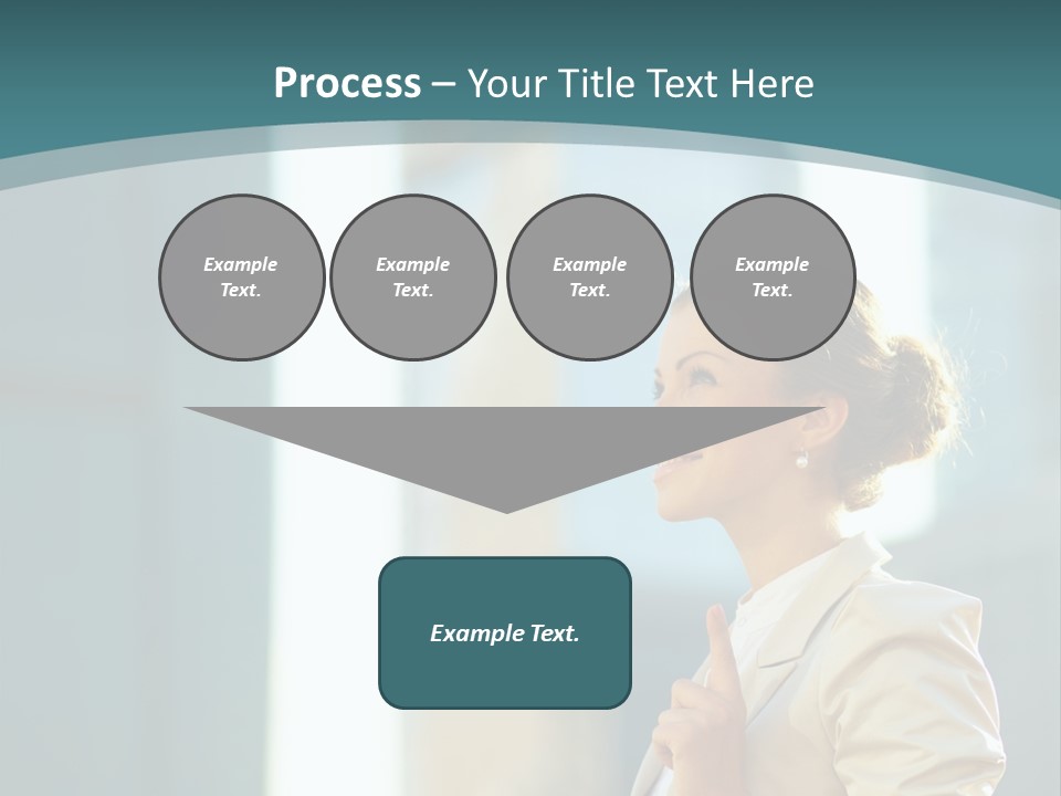 Smiling Caucasian Happiness PowerPoint Template