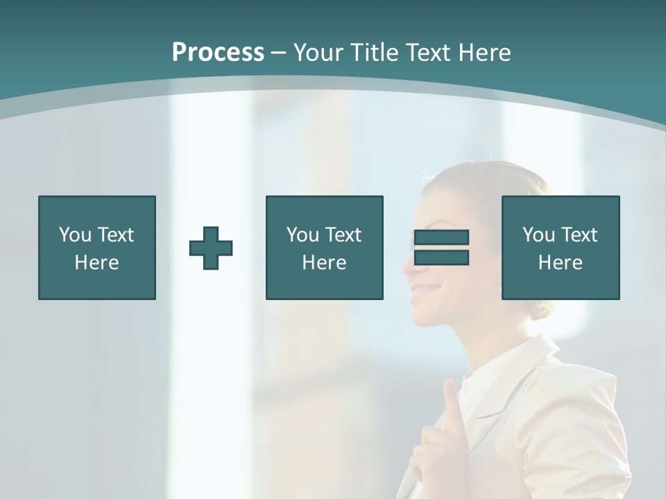 Smiling Caucasian Happiness PowerPoint Template