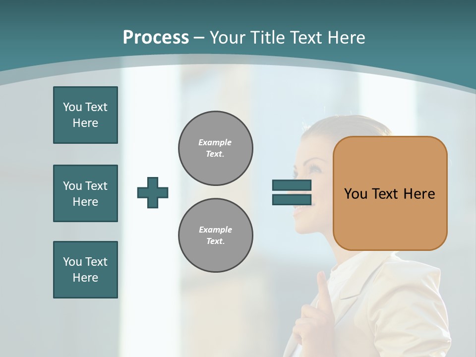 Smiling Caucasian Happiness PowerPoint Template