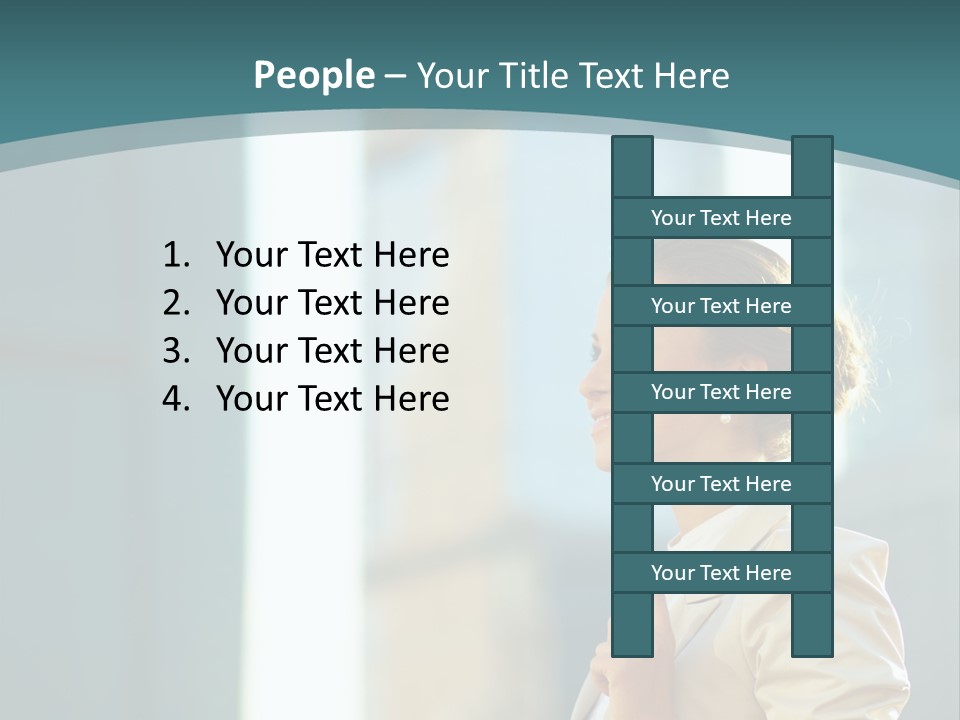 Smiling Caucasian Happiness PowerPoint Template