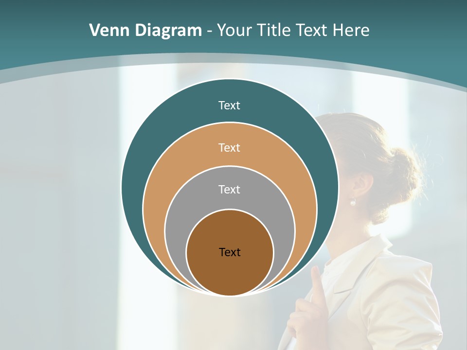 Smiling Caucasian Happiness PowerPoint Template