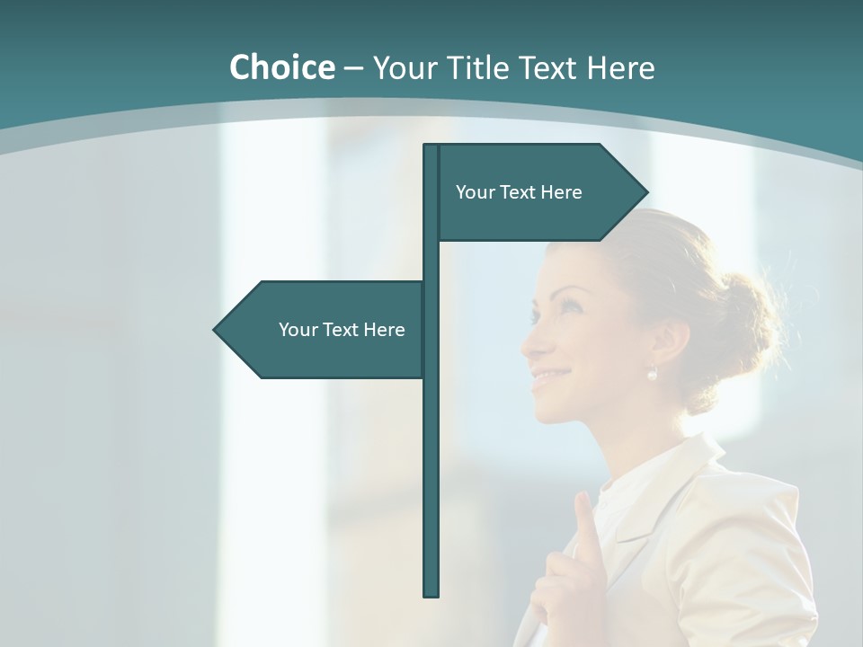 Smiling Caucasian Happiness PowerPoint Template