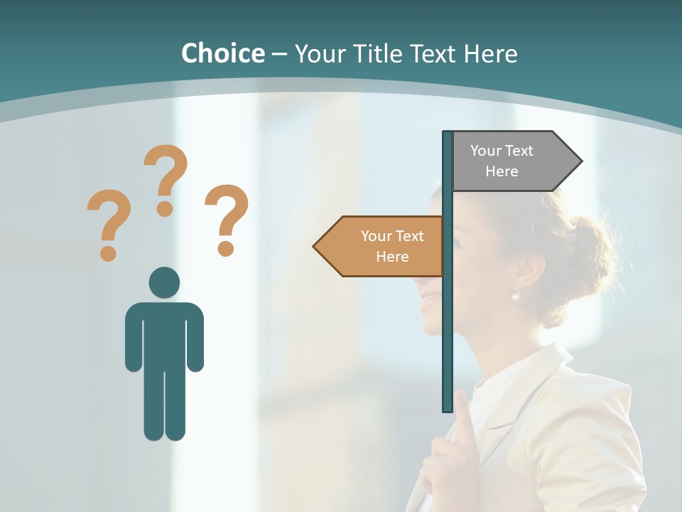 Smiling Caucasian Happiness PowerPoint Template