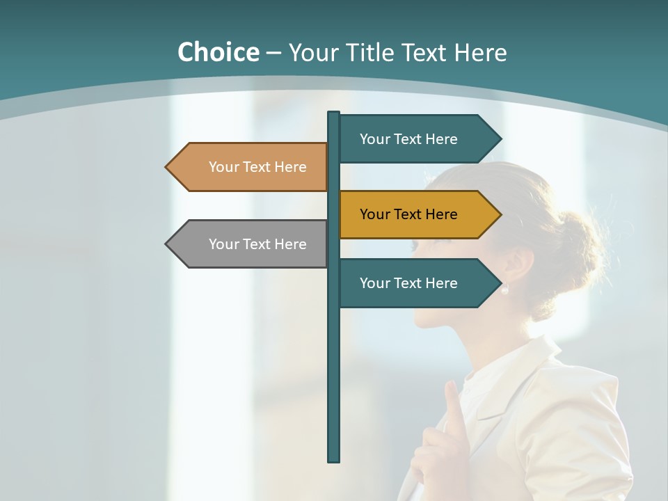 Smiling Caucasian Happiness PowerPoint Template