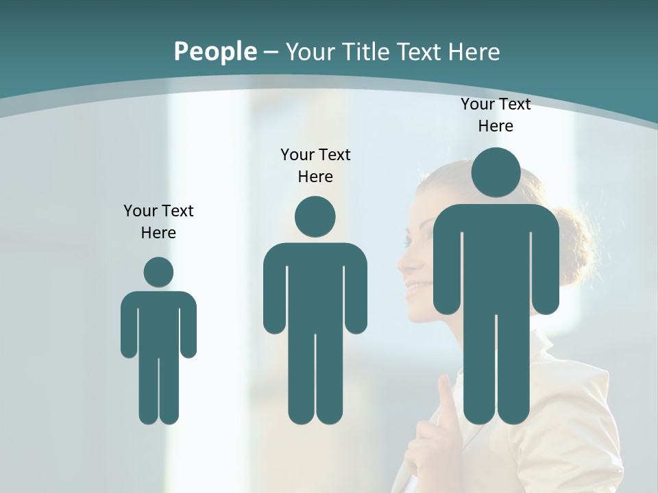 Smiling Caucasian Happiness PowerPoint Template