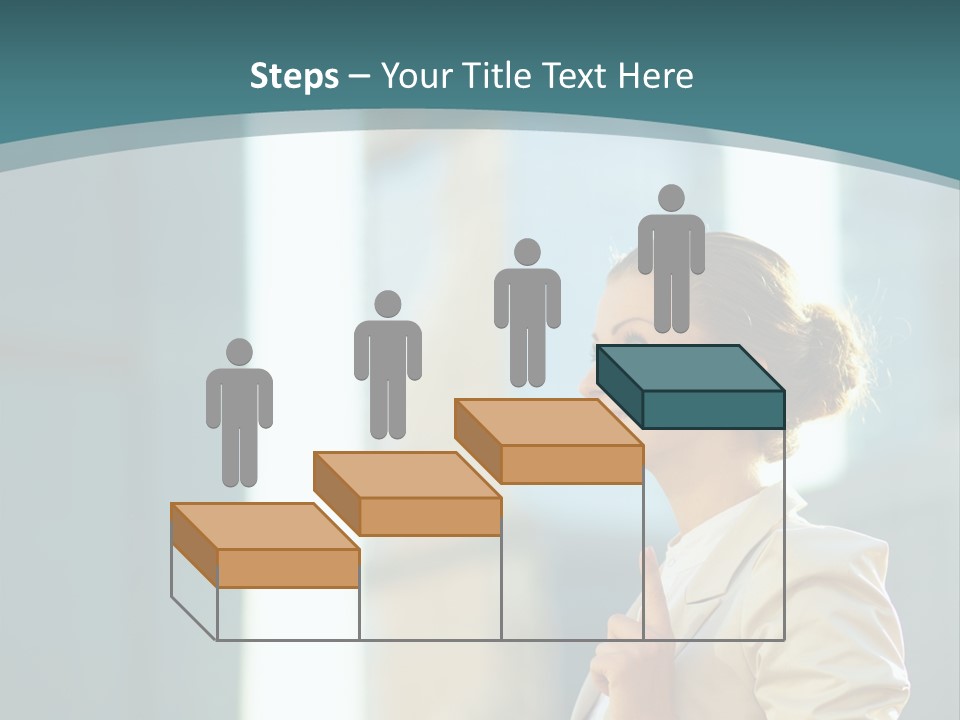 Smiling Caucasian Happiness PowerPoint Template