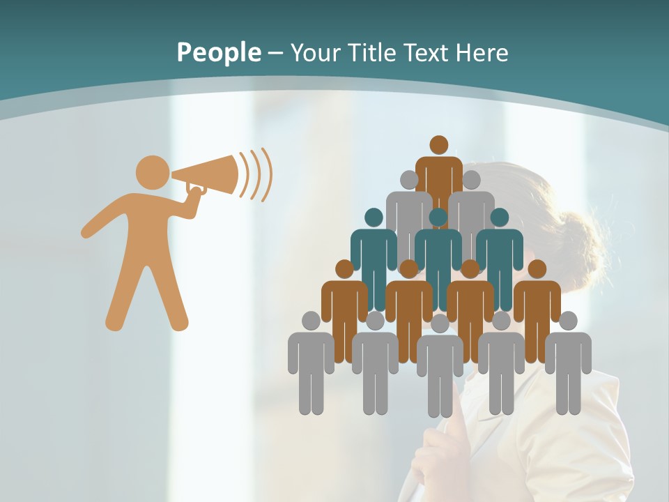 Smiling Caucasian Happiness PowerPoint Template