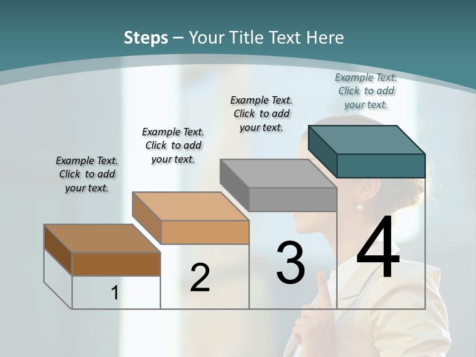 Smiling Caucasian Happiness PowerPoint Template