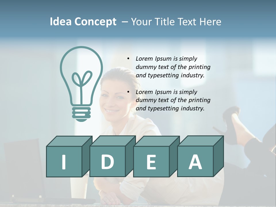 Light  People PowerPoint Template