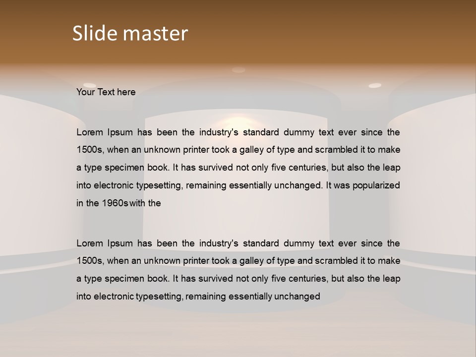 Perspective Picture Frame PowerPoint Template