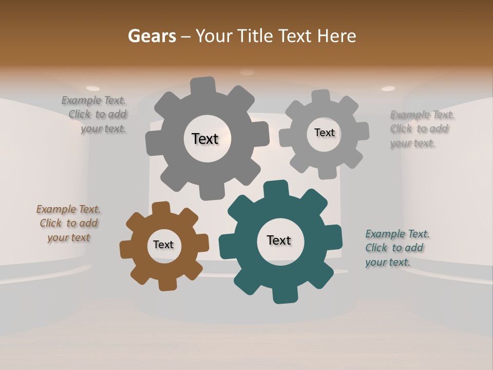 Perspective Picture Frame PowerPoint Template