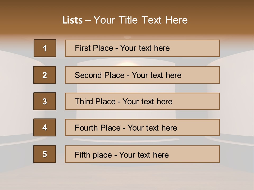 Perspective Picture Frame PowerPoint Template