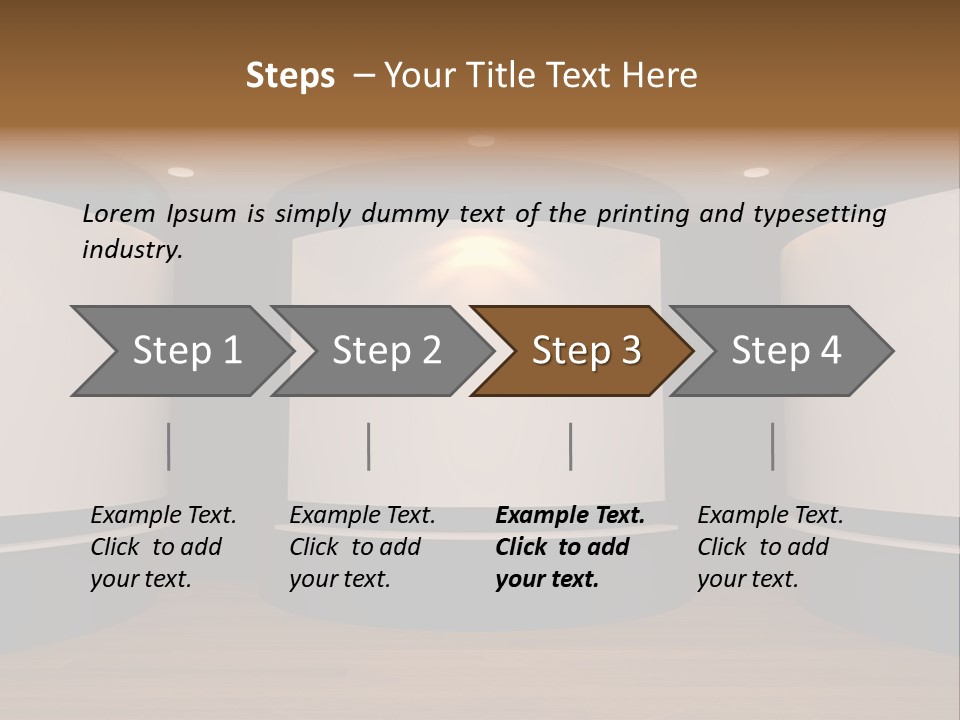 Perspective Picture Frame PowerPoint Template