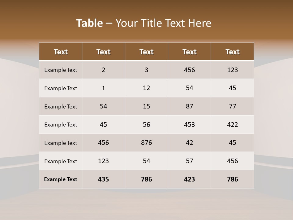 Perspective Picture Frame PowerPoint Template