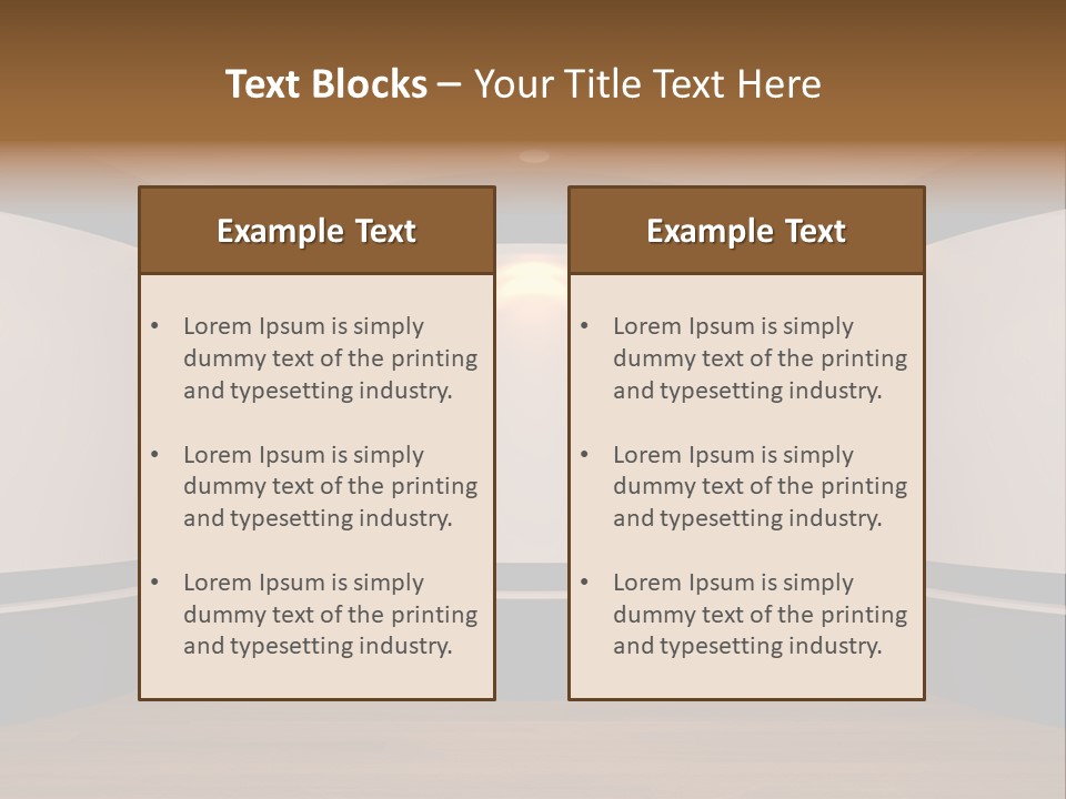 Perspective Picture Frame PowerPoint Template