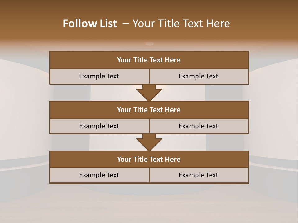 Perspective Picture Frame PowerPoint Template
