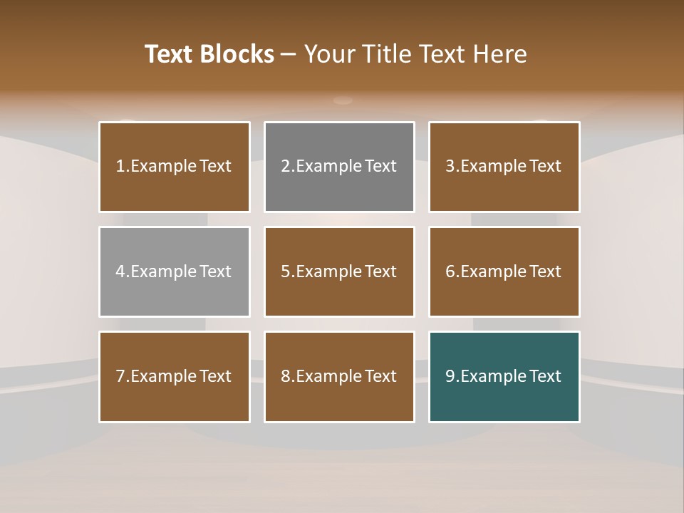 Perspective Picture Frame PowerPoint Template