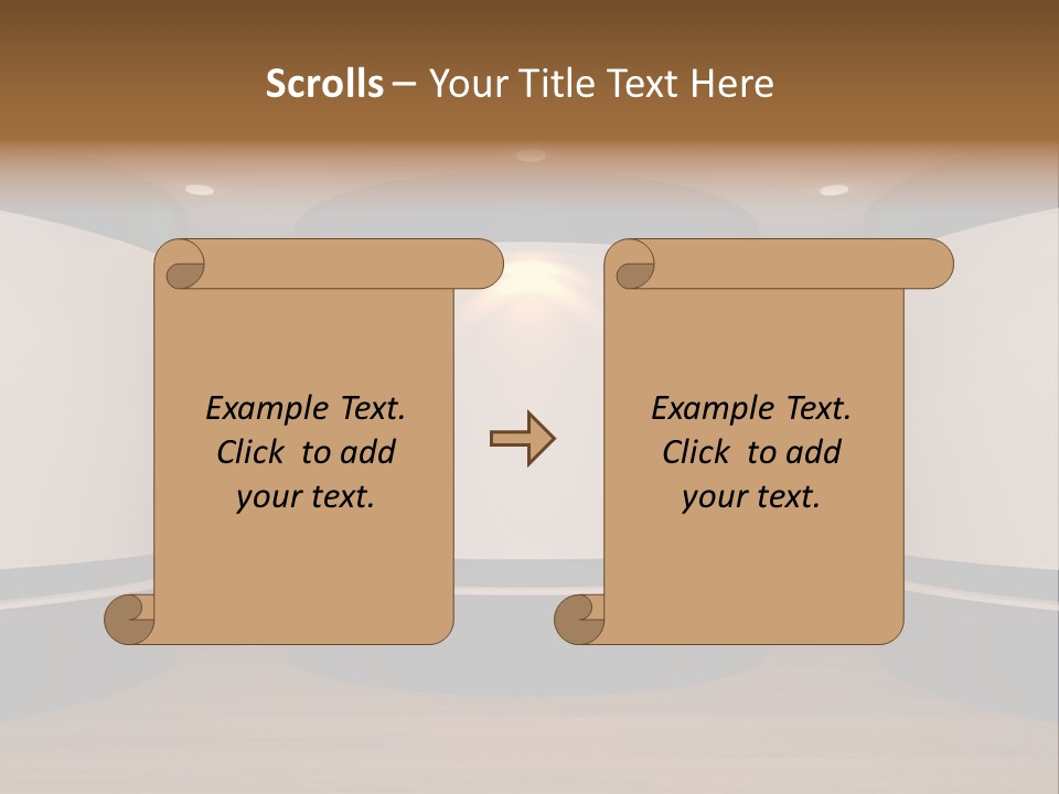 Perspective Picture Frame PowerPoint Template