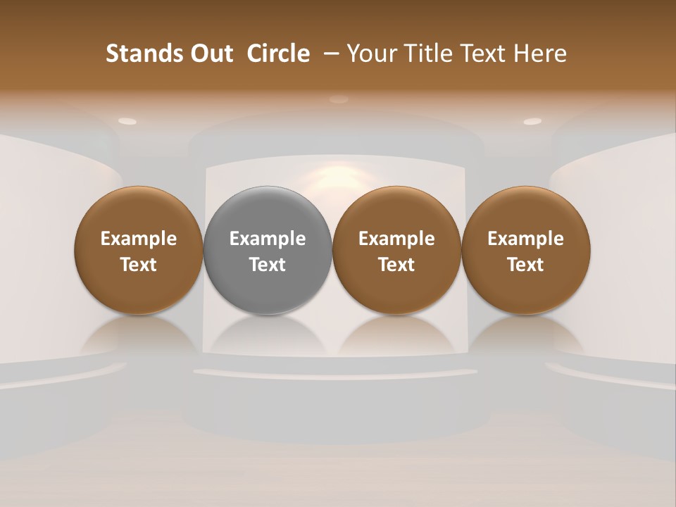 Perspective Picture Frame PowerPoint Template