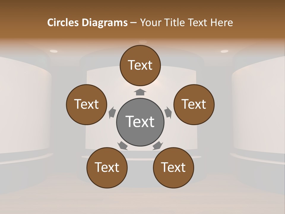 Perspective Picture Frame PowerPoint Template