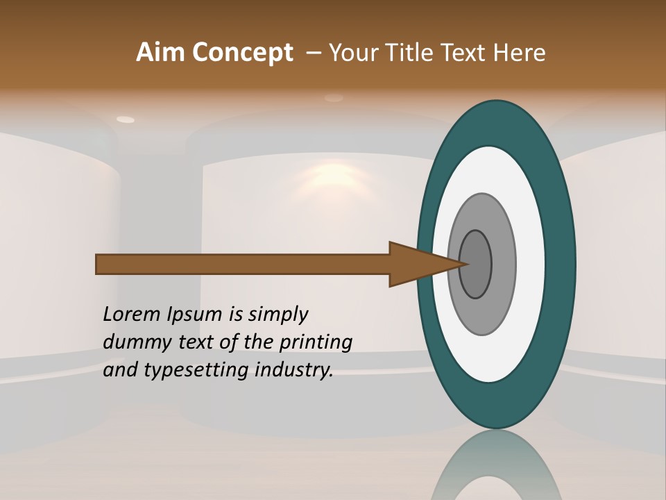 Perspective Picture Frame PowerPoint Template