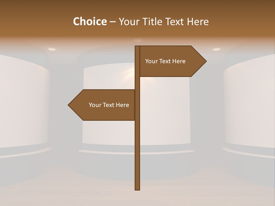 Perspective Picture Frame PowerPoint Template