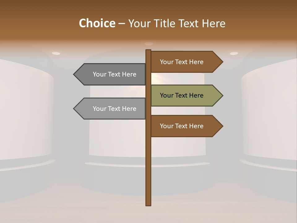 Perspective Picture Frame PowerPoint Template