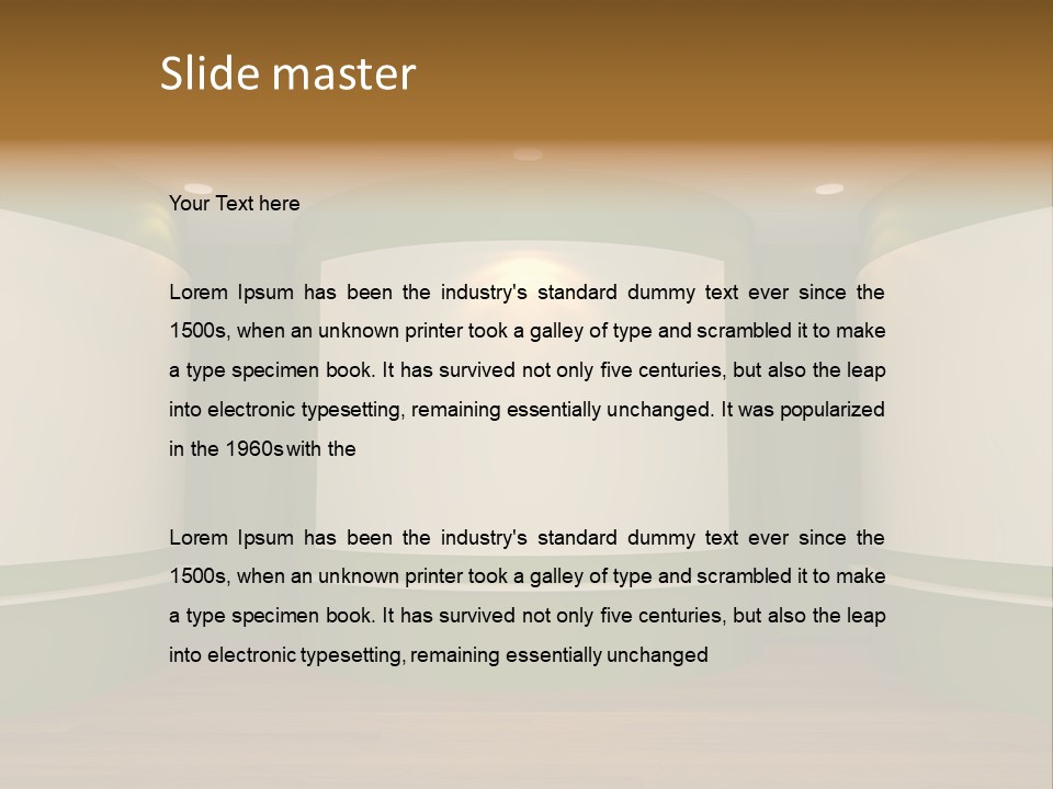 Banner Decoration Canvas PowerPoint Template