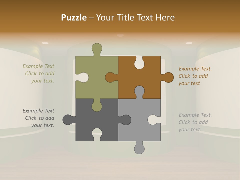 Banner Decoration Canvas PowerPoint Template