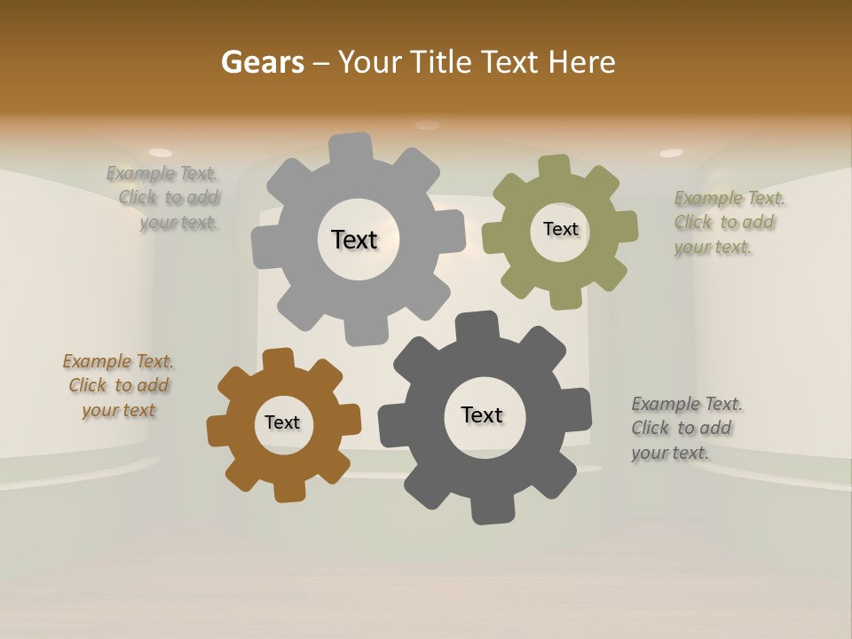 Banner Decoration Canvas PowerPoint Template