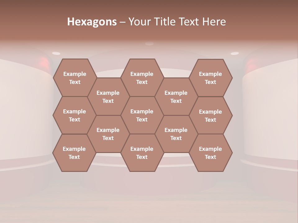 White Gallery Floor PowerPoint Template