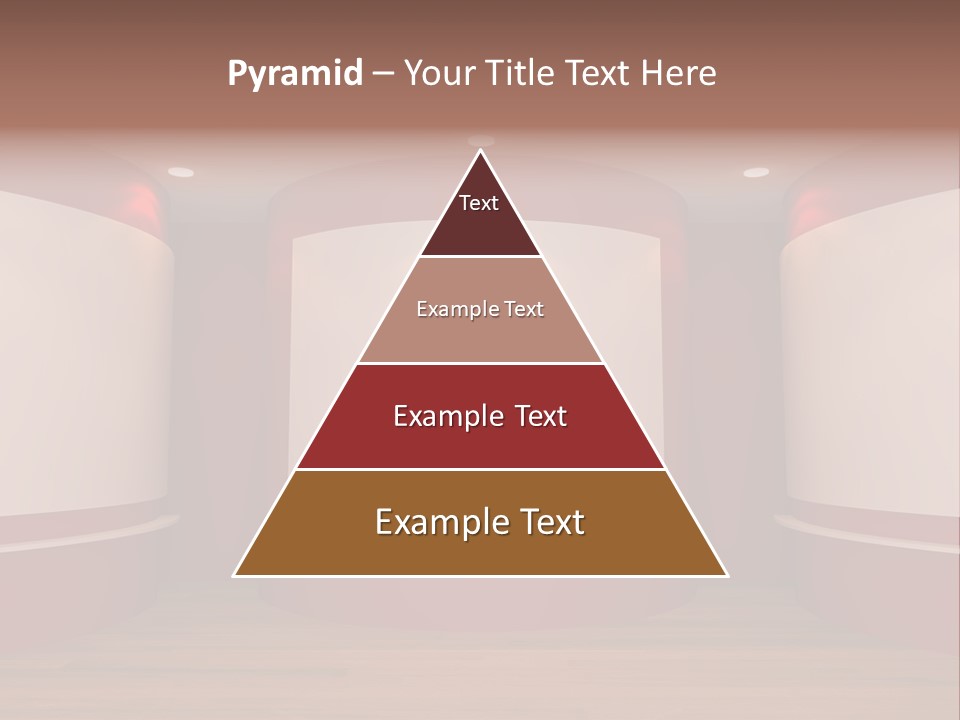 White Gallery Floor PowerPoint Template