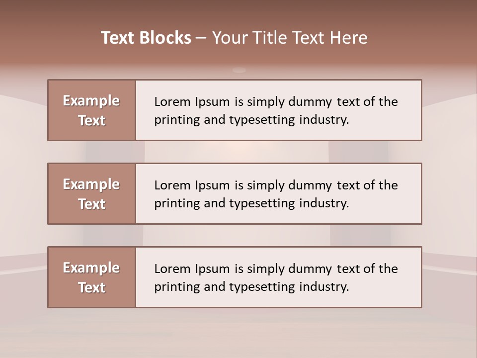 White Gallery Floor PowerPoint Template